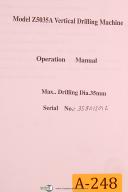 Acra-China-Acra China Z5035A, Vetical Drilling Machine, Operation Manual-Z5035A-01